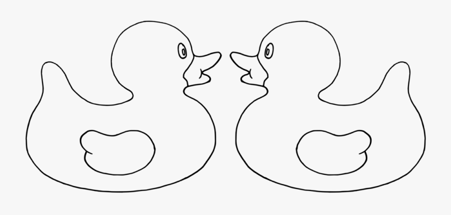 Monochrome Photography,duck,chicken - Line Art, Transparent Clipart