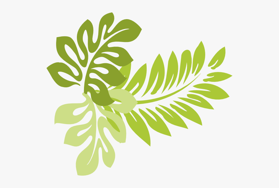 Tropical Leaves Clipart Clipart Kid - Tropical Clipart, Transparent Clipart