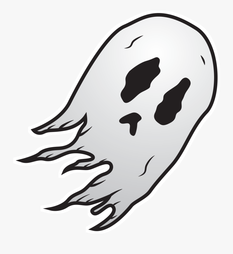 Sad Ghost Png Picture Transparent Library - Illustration, Transparent Clipart