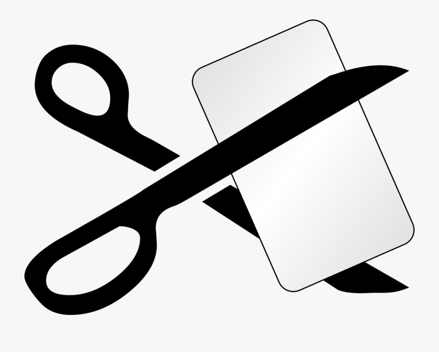 Scissors Clipart Cutting - Cut Black And White, Transparent Clipart