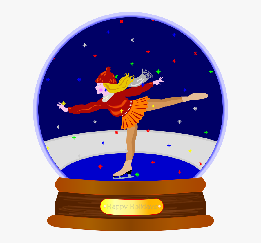 Snow Globe Clift Art, Transparent Clipart