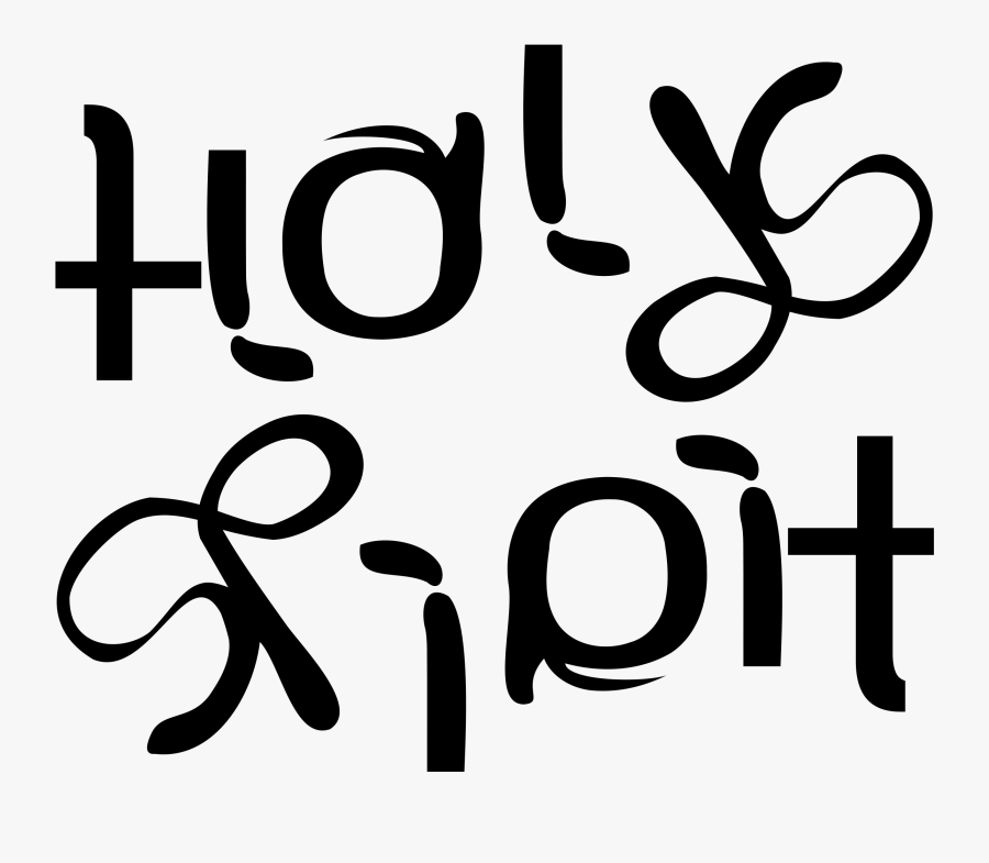 Holy Bible Clipart, Vector Clip Art Online, Royalty - Holy Spirit Text, Transparent Clipart