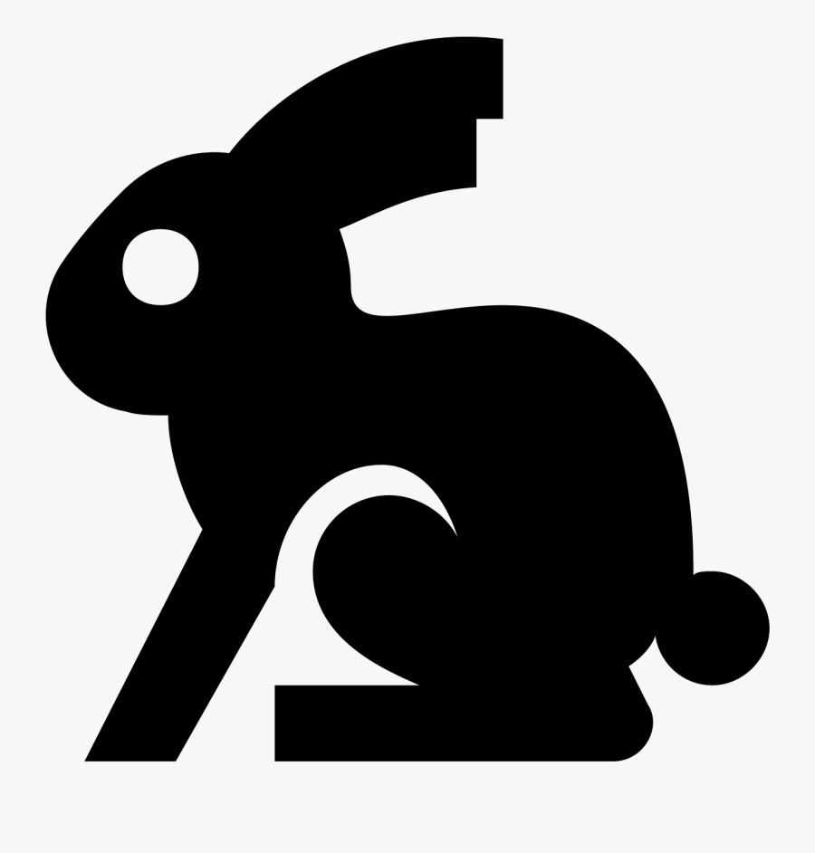 Easter Rabbit Icon - Rabbit Logo Png Files, Transparent Clipart