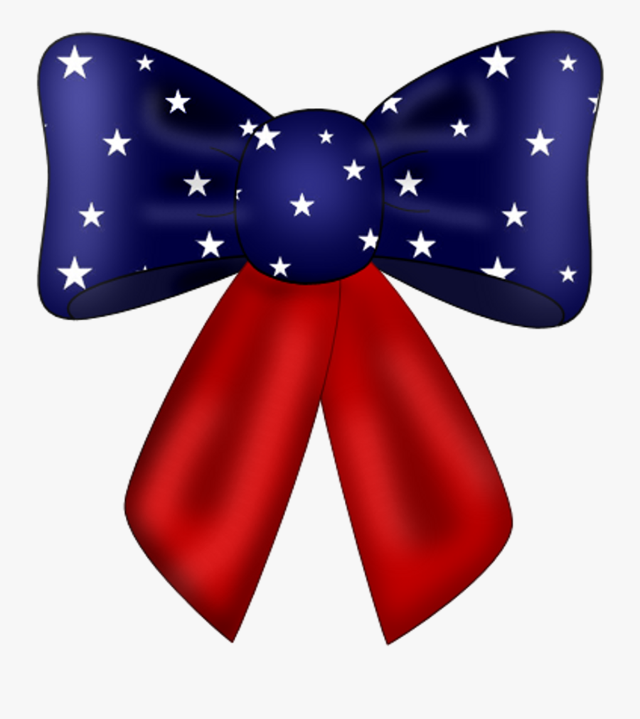 Bow Clipart American Flag - Fourth Of July Star Clipart, Transparent Clipart