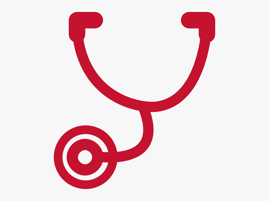 Stethoscope Clip Art Red, Transparent Clipart