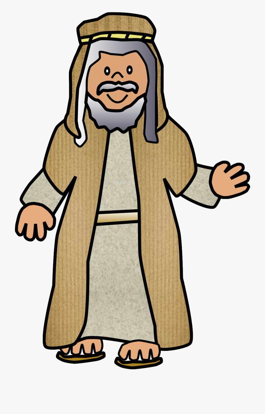 Isaac Bible Clipart - Cartoon Isaac From The Bible, Transparent Clipart
