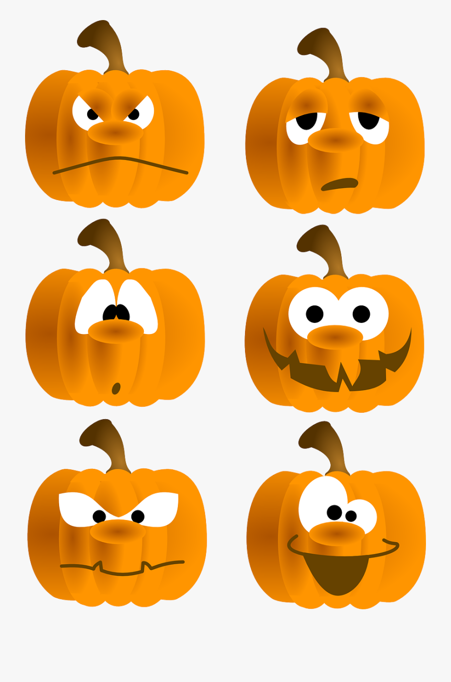 Free Pumpkin Face Clipart - Pumpkin Faces Clipart Free, Transparent Clipart