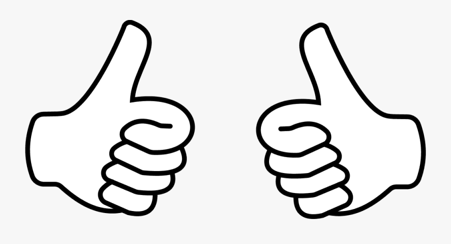 Thumbs Up Free Clip Art Of Clipart Outline Transparent - Science Not Rule Of Thumb, Transparent Clipart