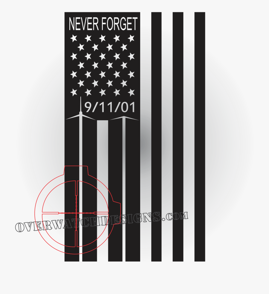 9/11 Memorial Flag Decal - Longboard, Transparent Clipart
