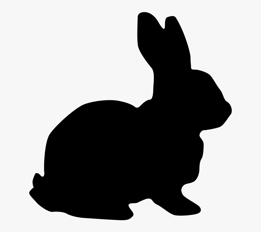 Hare Rabbit Easter Silhouette - Rabbit Silhouette Png, Transparent Clipart