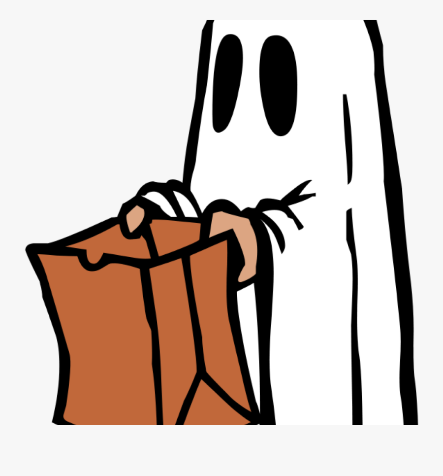 Transparent Ghost Clipart Png - Clipart Halloween Trick Or Treat, Transparent Clipart