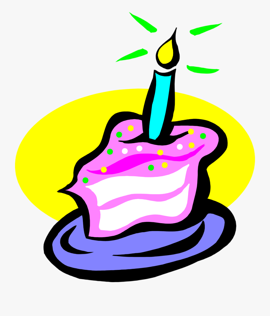Slice Of Clipart Birthday Cake - Birthday Cake Slice Clipart, Transparent Clipart