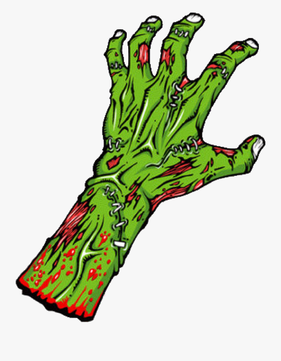 Black And White Zombie Hand Clipart Transparent Png - Zombie Png Hand, Transparent Clipart