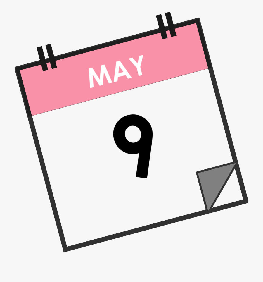 Transparent Clipart For May - Transparent Clipart Calendar Black And White Png, Transparent Clipart