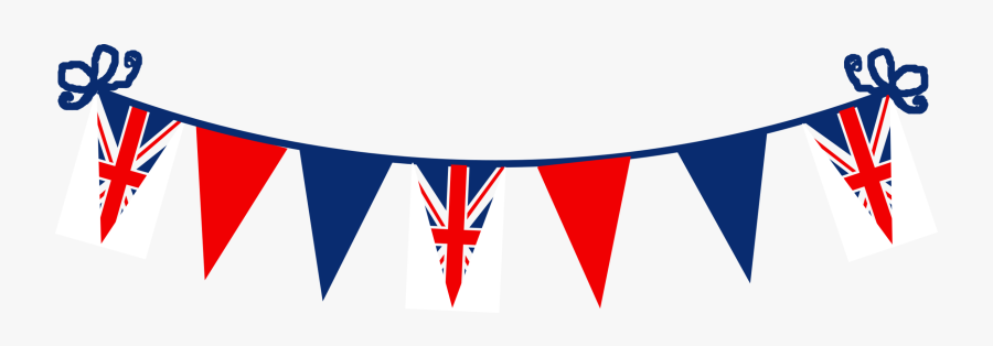 Clip Art American Flag Bunting Clipart - Union Jack Bunting Vector, Transparent Clipart