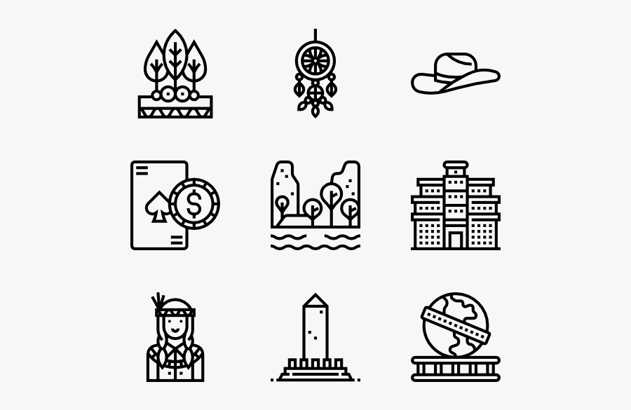 America - Work Icon, Transparent Clipart