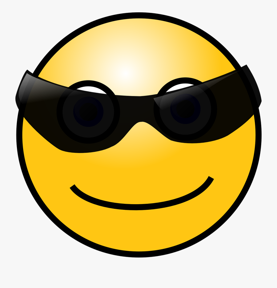 Cool Smiley Face Clipart Clipart - Cool Face, Transparent Clipart