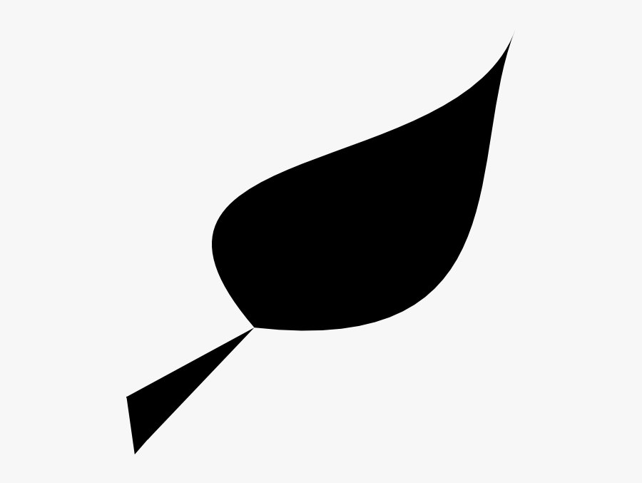 Simple Clip Art At - Leaf Clip Art Black, Transparent Clipart