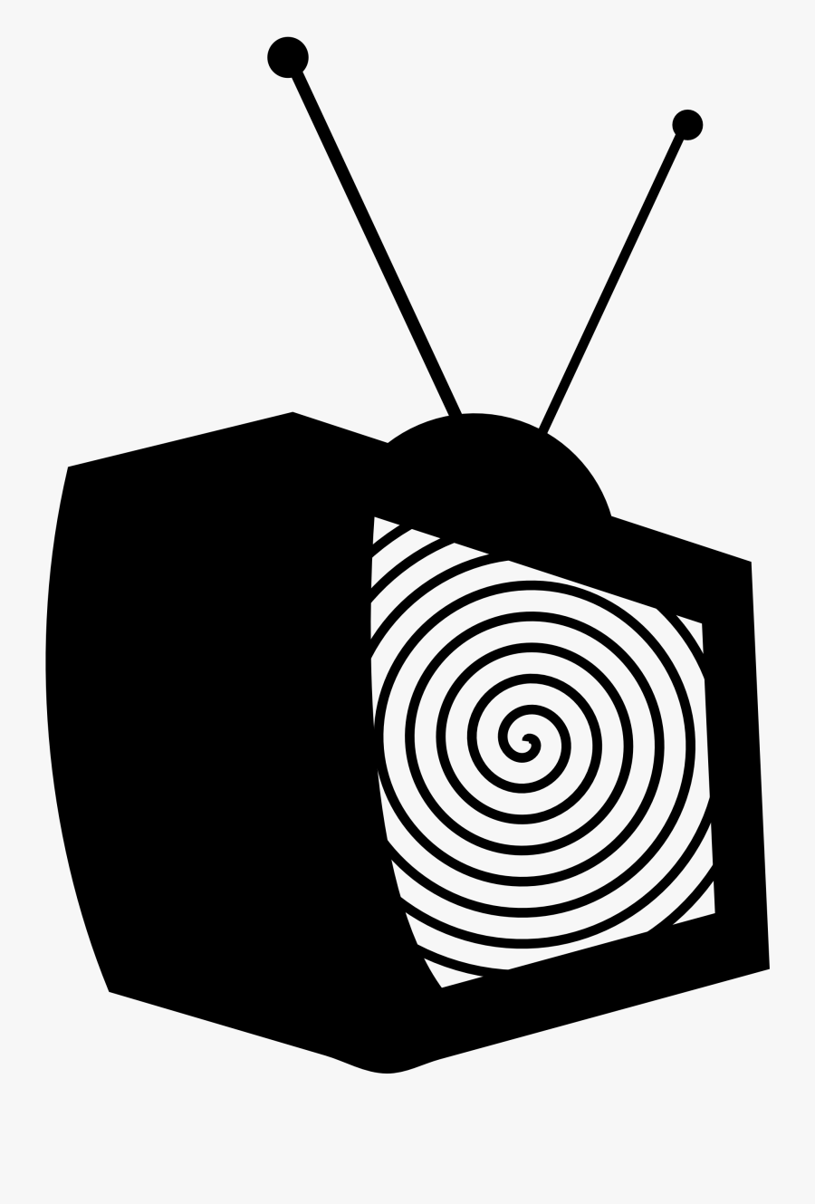 Images For Tv Clip Art Black And White - Tv Silhouette Clipart, Transparent Clipart