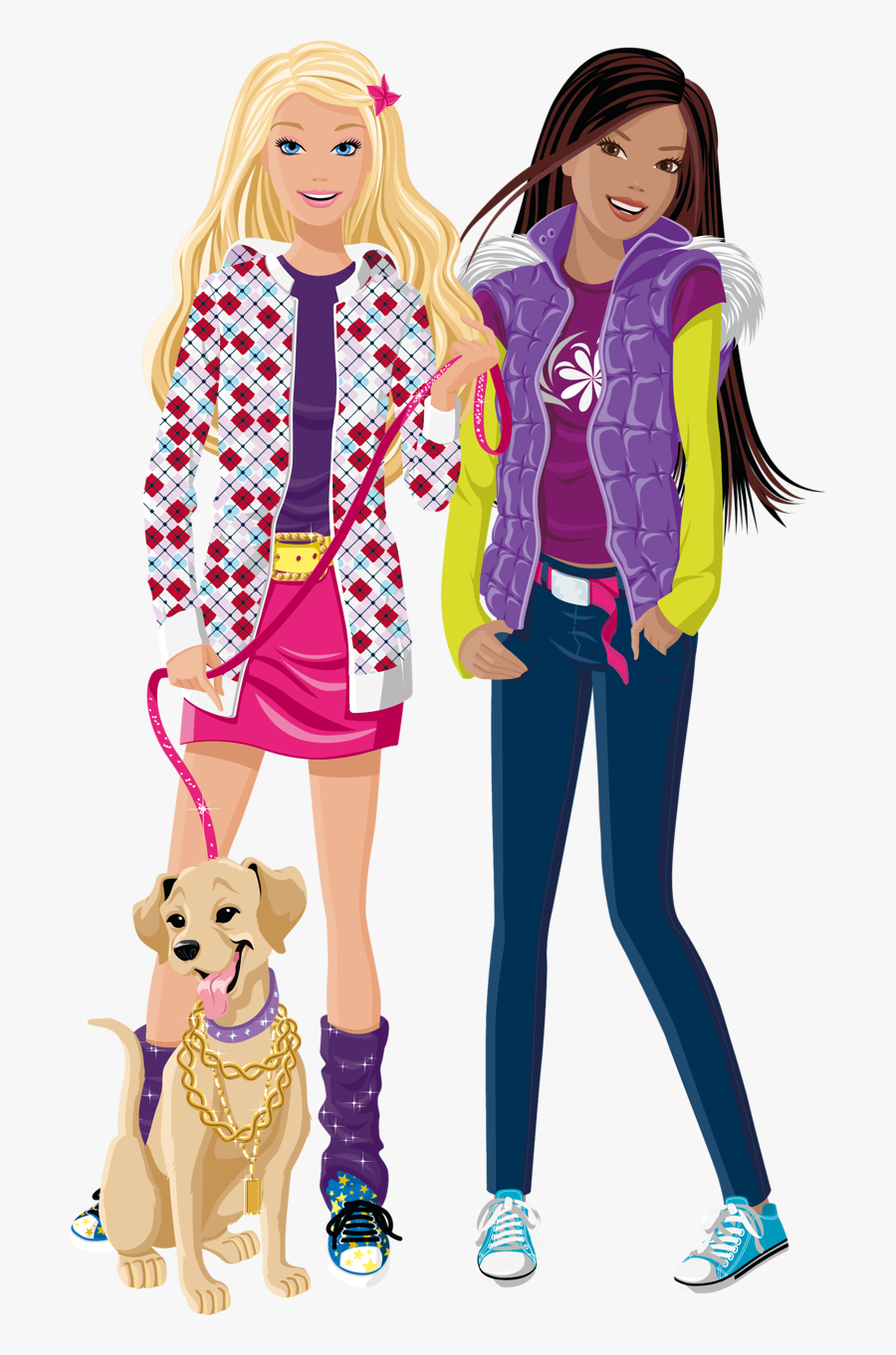 Barbie And Friend Image 4 Clipart - Transparent Clipart Barbie Png, Transparent Clipart