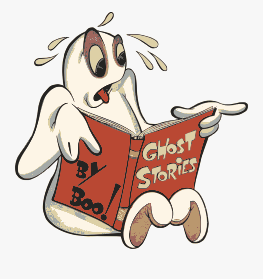 Story Clipart Ghost Story - Ghost Reading Clipart, Transparent Clipart