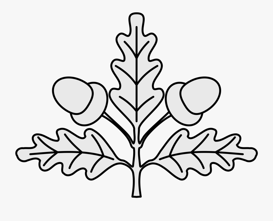 Heraldic Oak Leaf Clipart , Png Download - Heraldic Oak Leaves, Transparent Clipart