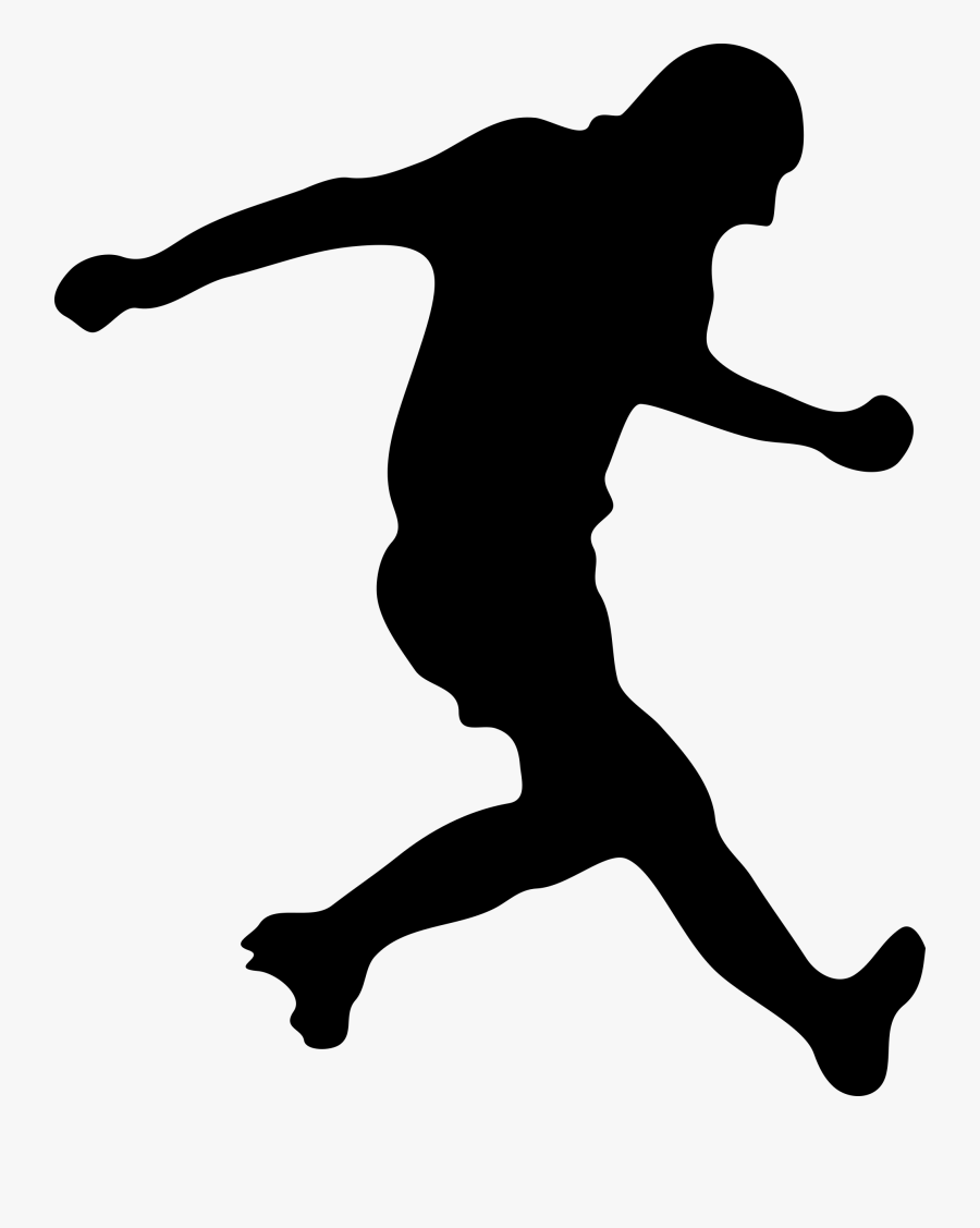 Clipart - Soccer Player Silhouette, Transparent Clipart