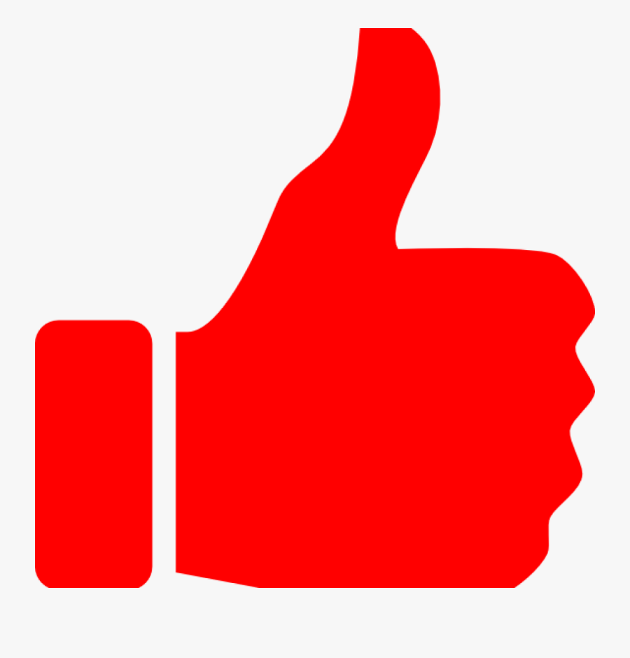 Red Thumbs Up Clipart, Transparent Clipart
