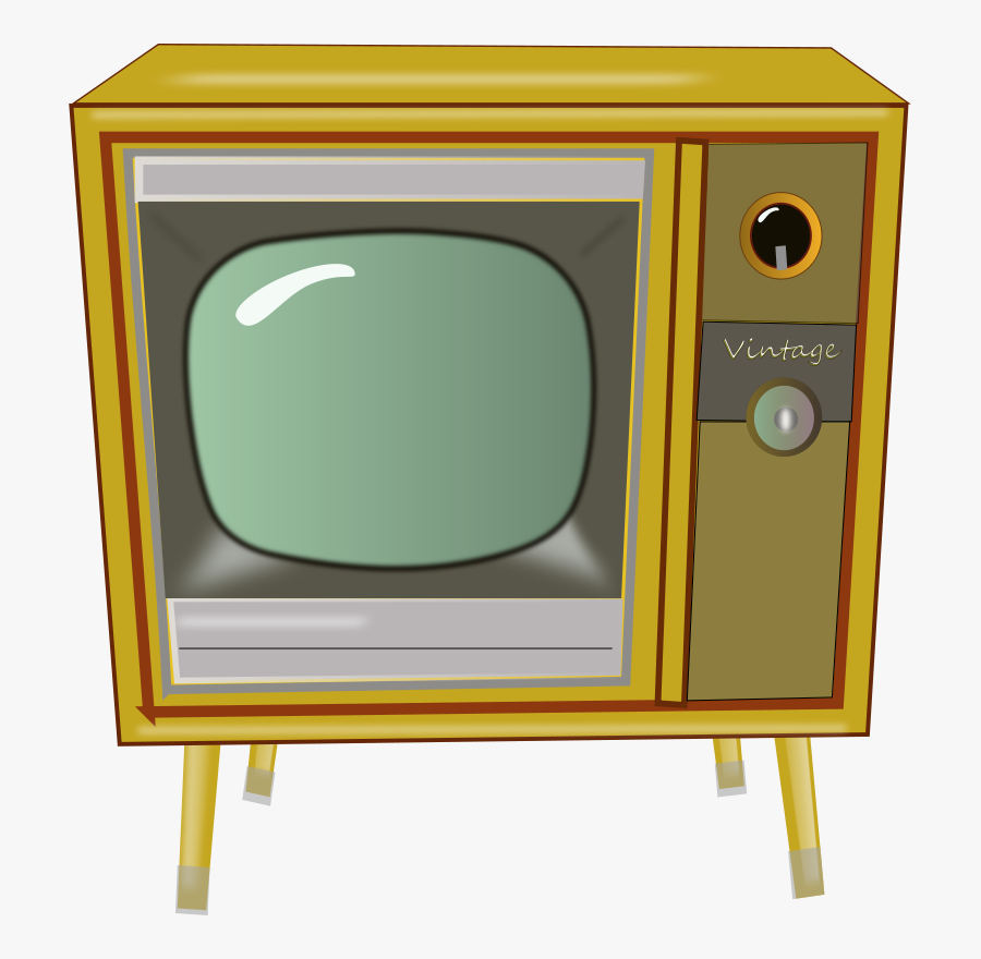 Vintage Tv Clipart, Vector Clip Art Online, Royalty - Television Vintage Png, Transparent Clipart