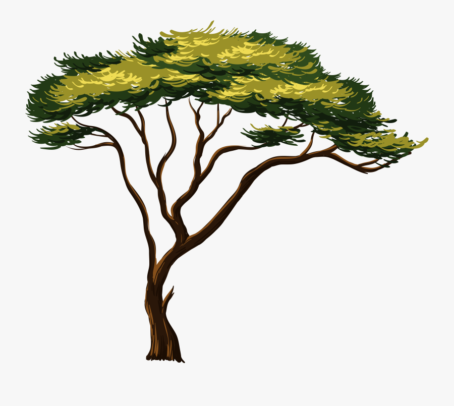 African Tree Clipart 1 - African Tree, Transparent Clipart