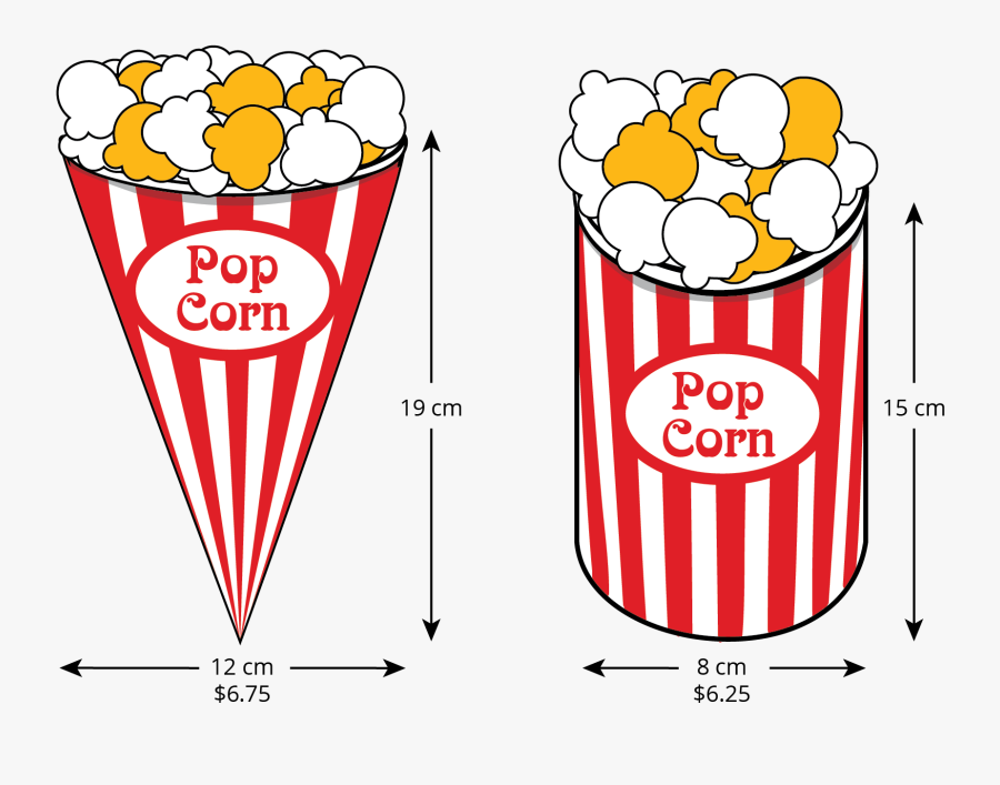 Pop Clipart And Popcorn - Volume Of Cone Popcorn, Transparent Clipart