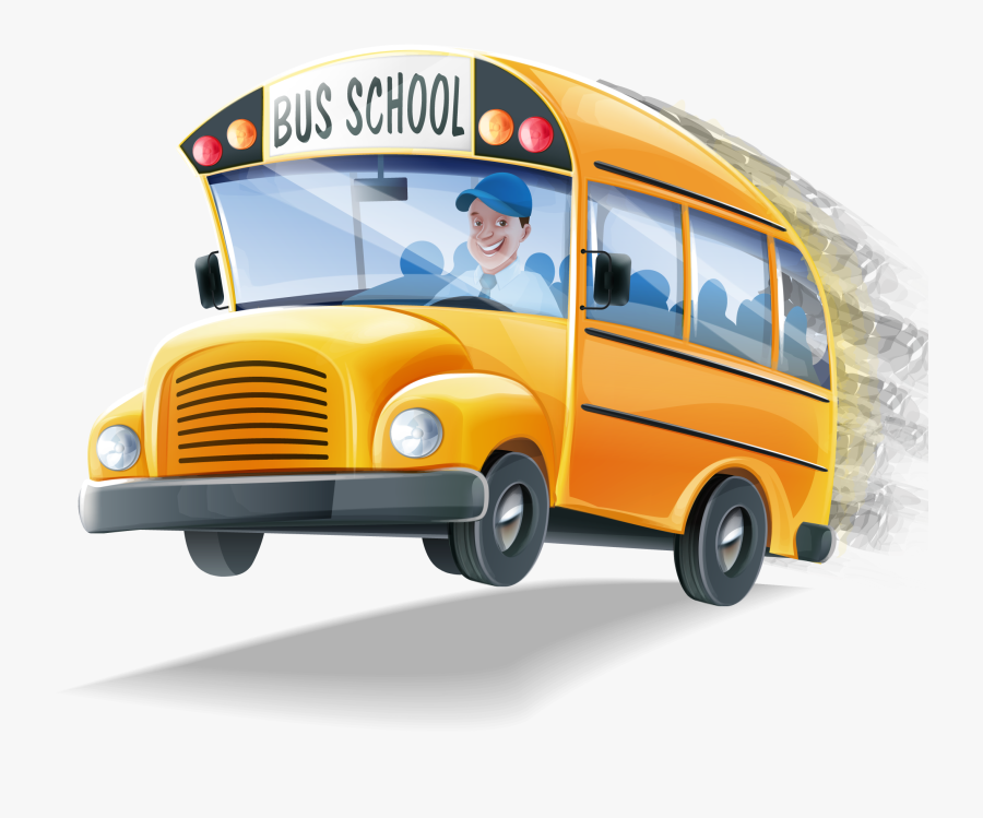 Clip Art Png For Free - School Bus No Background, Transparent Clipart