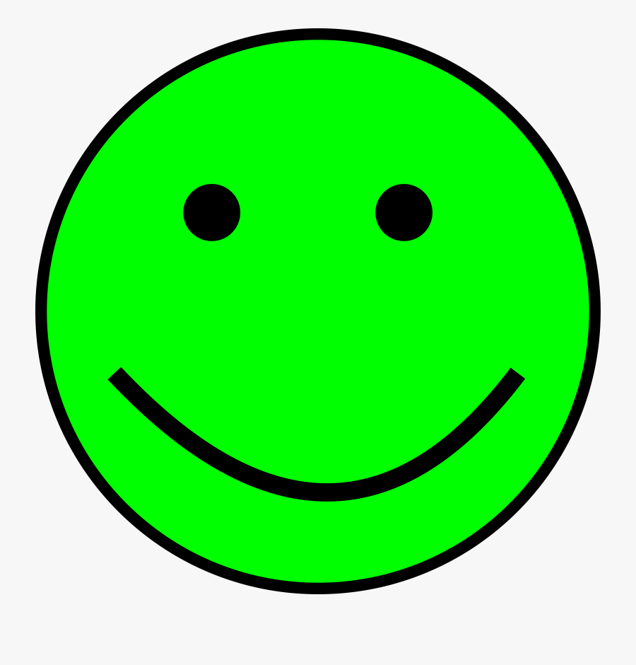 Green Happy Face Clipart, Transparent Clipart
