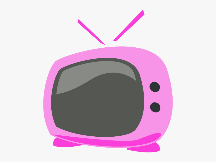 Pink Cartoon Tv Svg Clip Arts - Tv Png Cartoon, Transparent Clipart