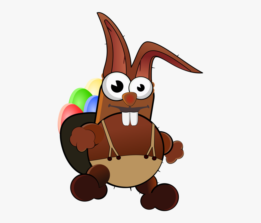 Free Chocolate Bunny Clipart 1 Page Of Free To Use - Crazy Easter Bunny Clip Art, Transparent Clipart