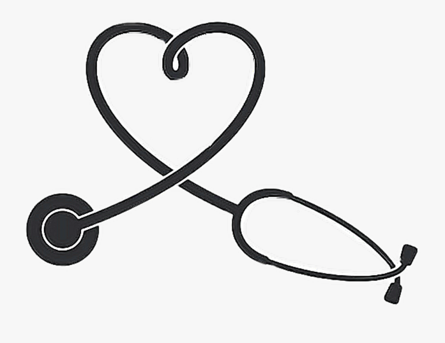 #stethoscope #nurse #nursing #heart #freetoedit - Stethoscope Clipart Heart, Transparent Clipart