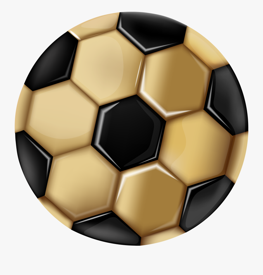 Soccer Ball Gold Transparent Image - Gold Soccer Ball Png, Transparent Clipart