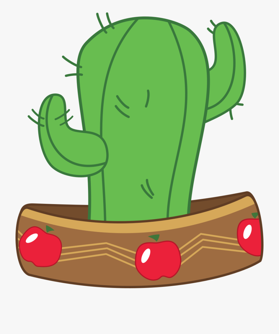 Appleoosa"s Most Wanted, Artist - Cactus With Sombrero Transparent, Transparent Clipart