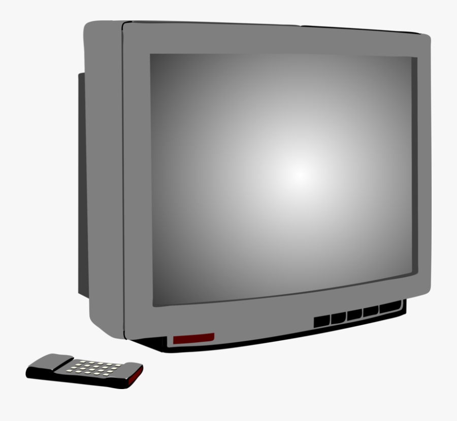 Free Vector Television Clip Art - Tv And Remote Clipart, Transparent Clipart
