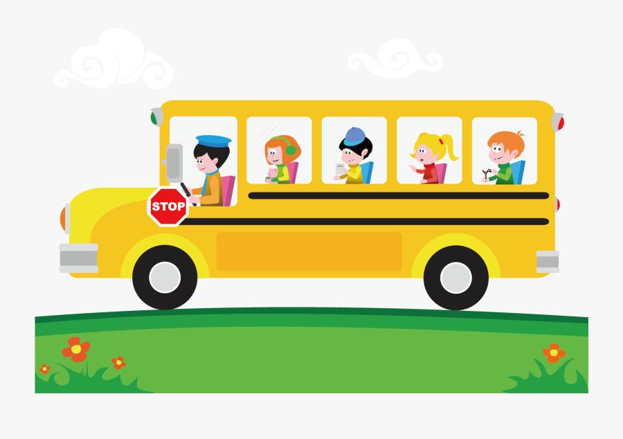School Bus Cartoon Clip Art - School Bus Cartoon Png, Transparent Clipart