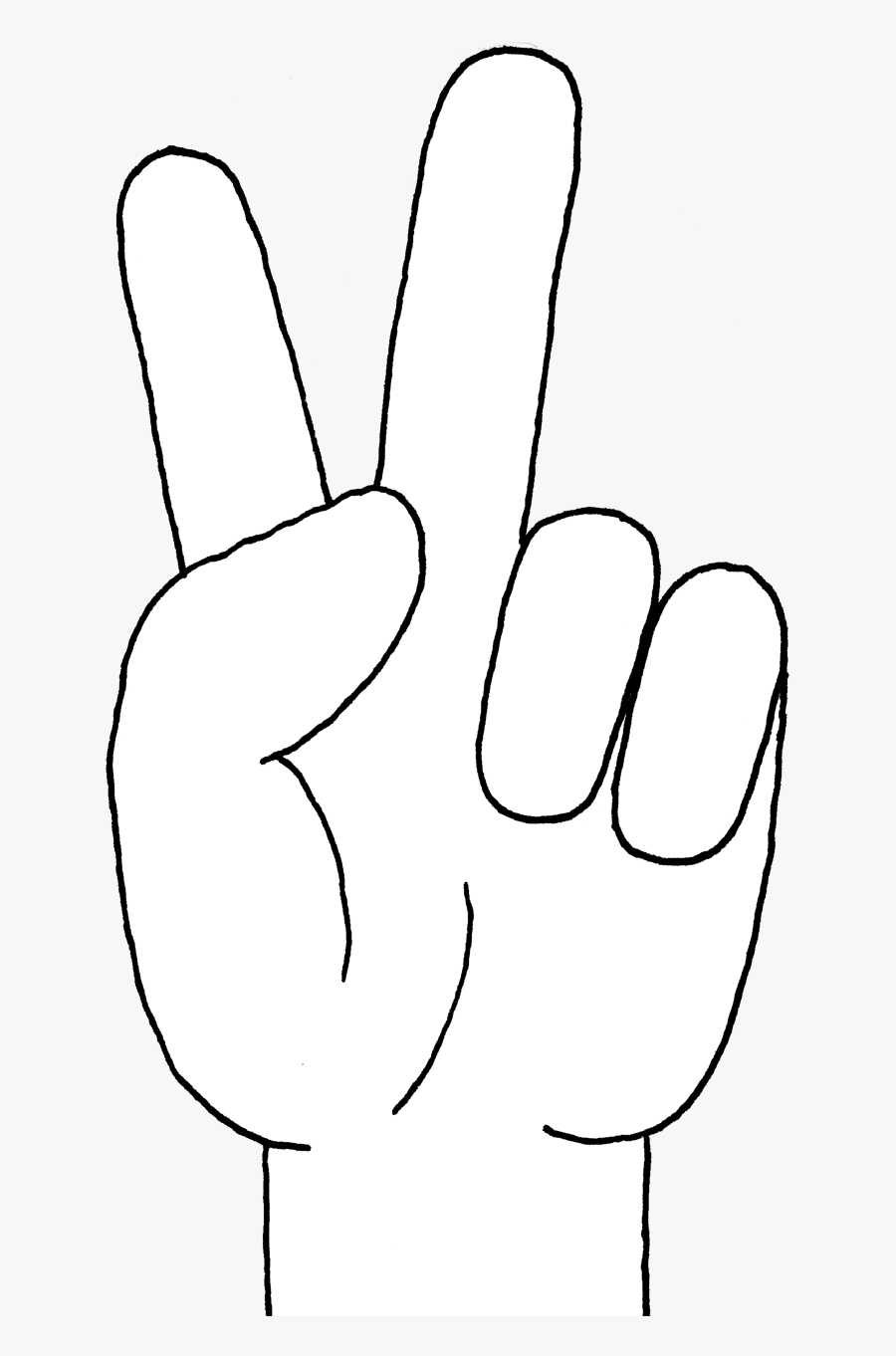 Peace Sign Hand Clipart - Peace Hand Sign World, Transparent Clipart