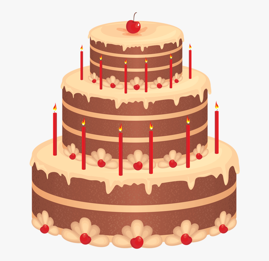 Transparent Birthday Cake Clipart Png - Birthday Cake 6 Layers, Transparent Clipart