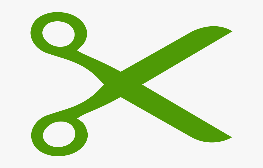Openclipart Scissors Logo In Green - Green Scissors Icon Transparent, Transparent Clipart
