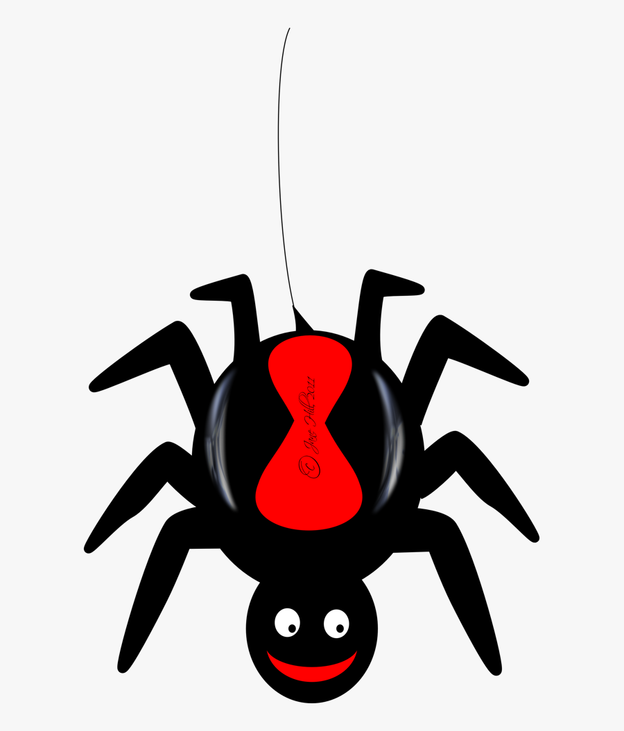 Clip Art Spider Clipart Image - Red Back Spider Clipart, Transparent Clipart