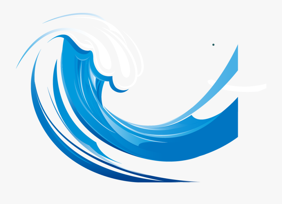 Waves Clipart Png - Blue Wave Png Vector, Transparent Clipart