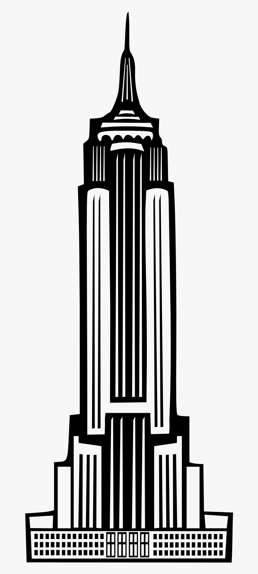 Drawing Empire State Building, Transparent Clipart