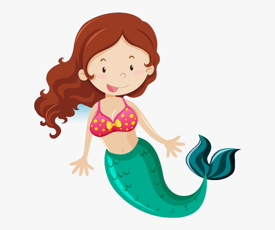 Scuba Mermaid Kids Birthday Party - Kids Mermaid Clip Art, Transparent Clipart