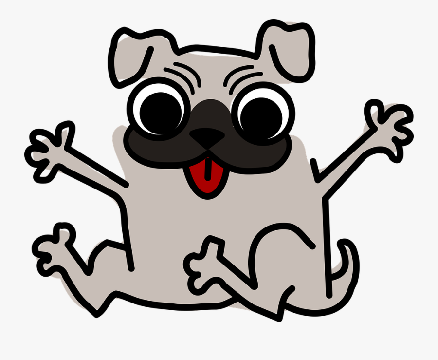 Pug Clipart Animated - Dogs Clip Art Png, Transparent Clipart