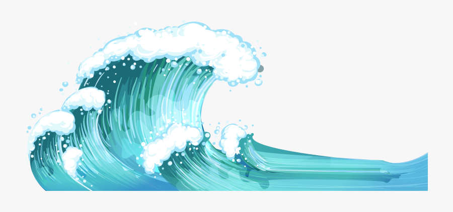 Waves Wave Vector 5 Free Vector In Encapsulated Postscript - Big Wave Transparent Background, Transparent Clipart