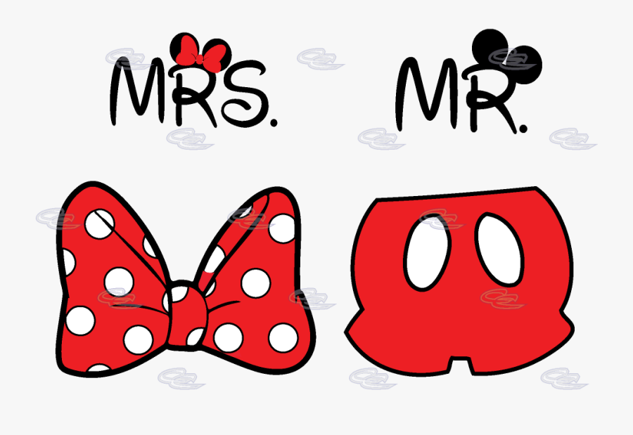 Cute Mr Mrs Matching - Couple Hoodies Mickey Mouse, Transparent Clipart